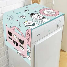 Хлопок толстый чехол для стиральной машины пылезащитный чехол бытовой скандинавский органайзер для холодильника крышка холодильника элементы кухни бытовые