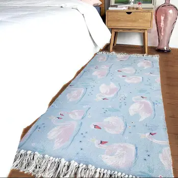 

Tatami Retro Ethnic Rugs Living Room Carpet Runner Bohemian Geometic Floor Mat Bathroom Door Mat Bedroom Carpet with Tassels