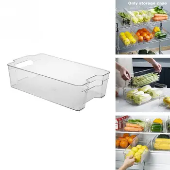 

Vegetable Fruit Freezer Case Drawers For Kitchen Restaurant Plastic Refrigerator Storage Box With Carrying Handles Multifunction