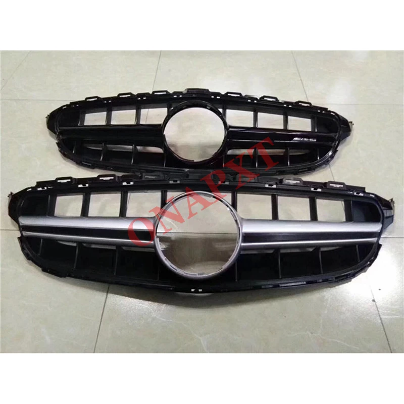 Sport Kühlergrill Schwarz Chro für ercedes C Klasse W205 S205 13-18