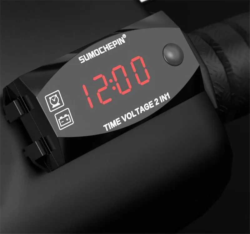 LED Automotive Car Electronic Clocks Watches Car LED Display Digital Clock Motorcycle Dashboard Clock For Car Motorcycle