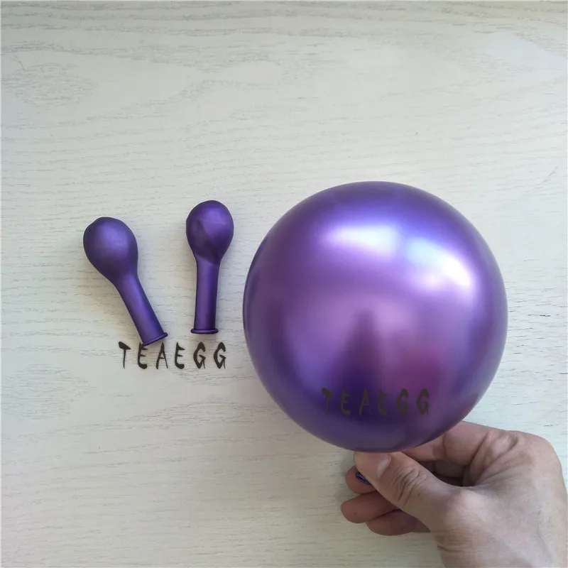 20 шт 5 ''10'' 12 ''хром металлик золото серебро зеленый Мини Свадебный шар жемчужный Металлический воздушный шар Globos товары для дня рождения - Цвет: Metal purple