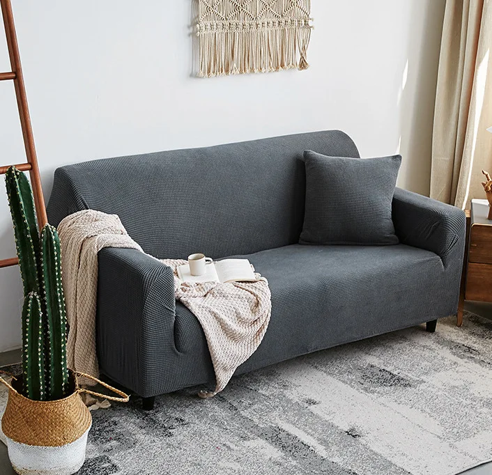 Бархатные чехлы для диванов для гостиной твердый секционный чехол для дивана эластичный чехол для дивана домашний декор Fundas Sofa Slipover SD014 - Цвет: style4