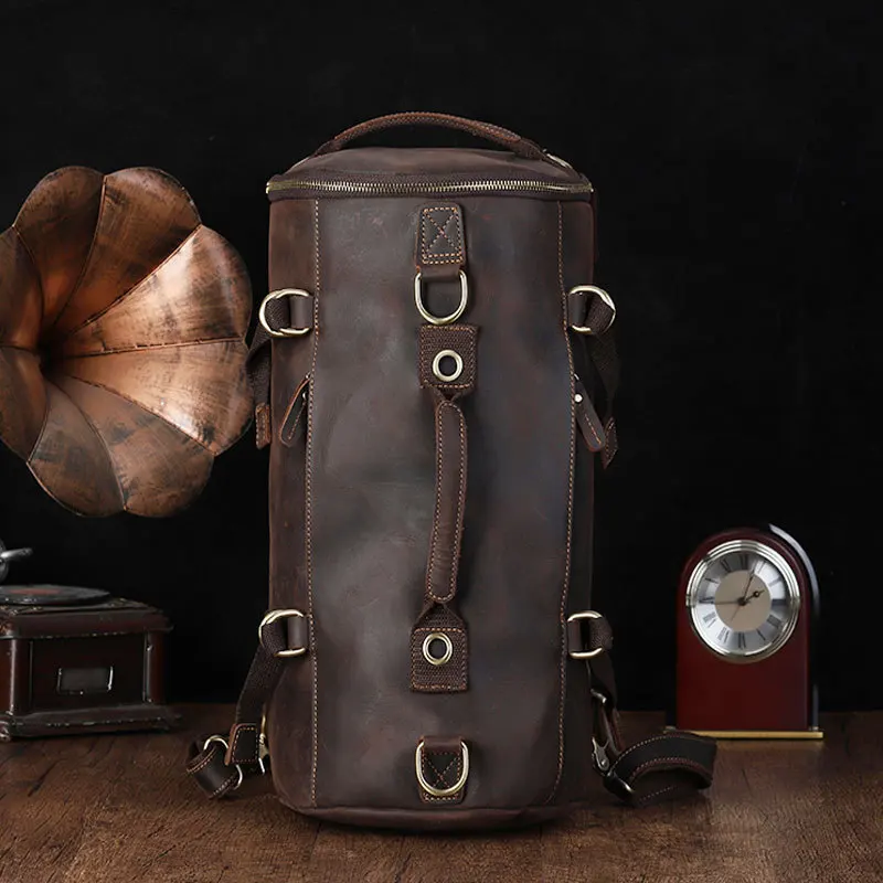 Dark brown В стиле MAHEU, cracrazy Horse - Цвет: Dark brown