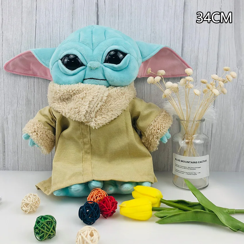 New 11-34cm baby yoda plush Spot Toy Master Yoda Plush Pendants Soft Stuffed Animals Dolls Keychains birthday gift for kid child