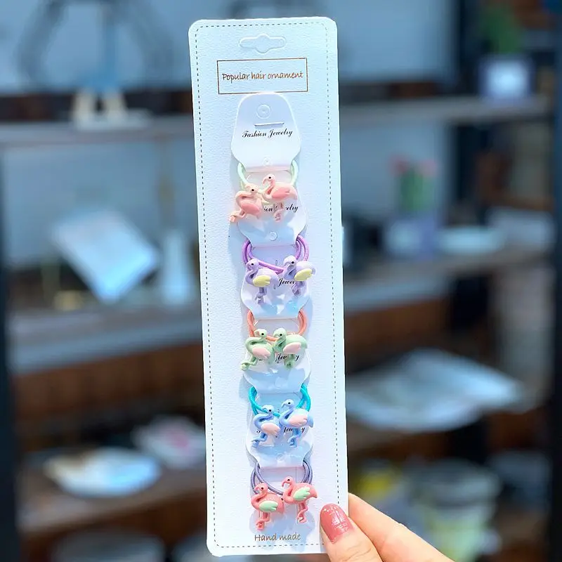 10pcs/card New Baby Girls Hairbands Kids Children Cartoon Headbands Cute Headwear Infants Toddlers Lovely Hair Accessories - Цвет: 16