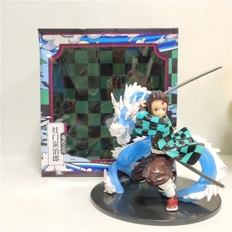 Kimetsu no Yaiba фигурка Nezuko Tanjirou Zenitsu 1/8 ПВХ Фигурки игрушки Аниме Demon Slayer фигурка Nezuko игрушки куклы подарок - Цвет: with retail box