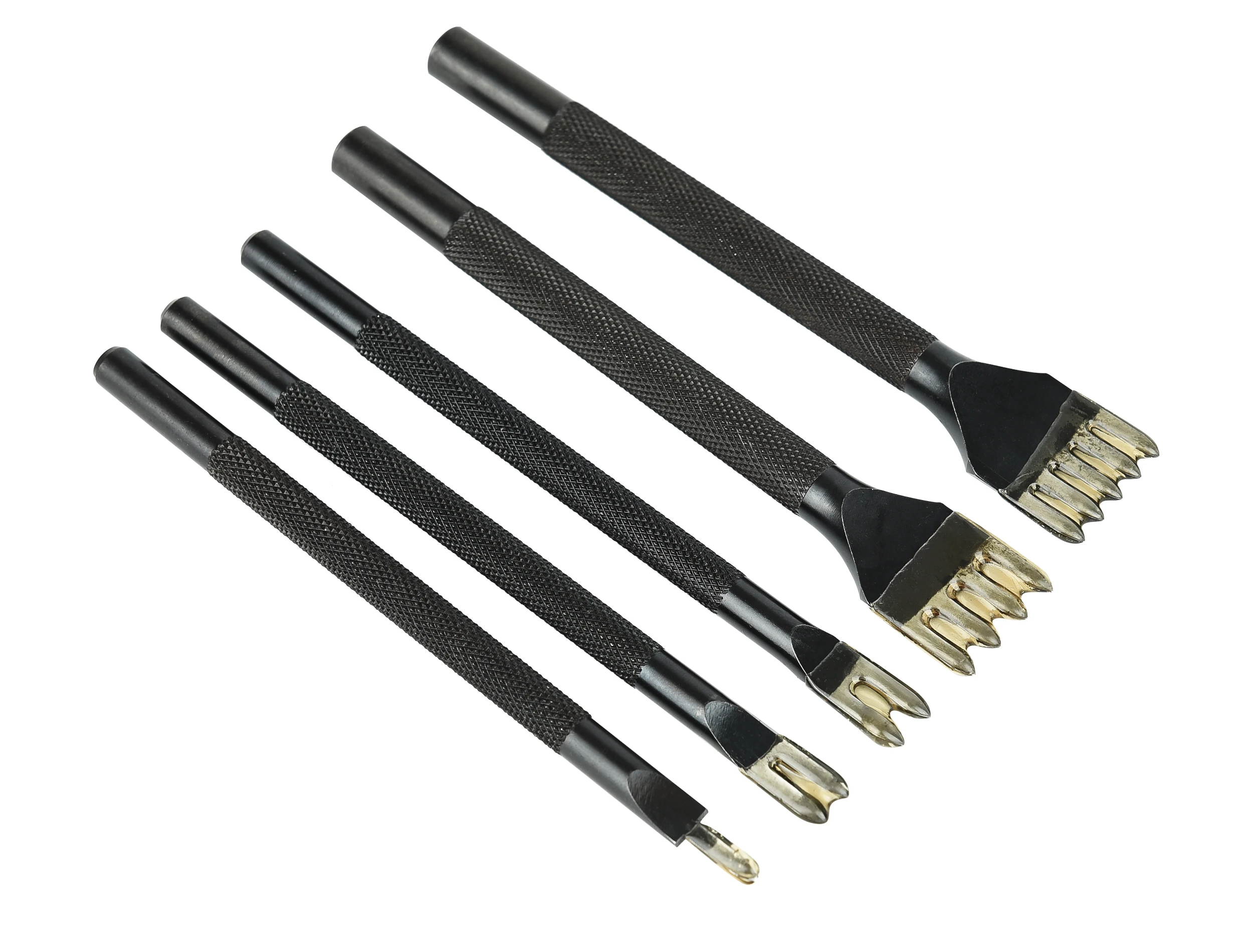 4/5mm Spacing Punch Tool For Leather Hole Punches Tool Lacing Stitching Sewing DIY Leather Craft Tools 1/2/4/5Prong