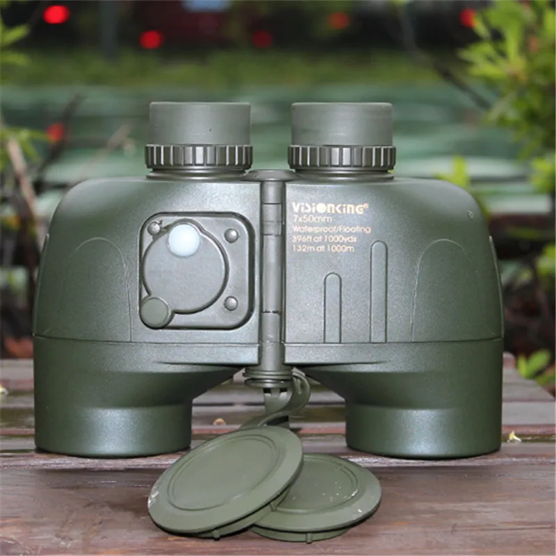 Visionking Dragon 7x50 бинокль высокой четкости с низким освещением ночного видения с компасом, начиная от военной навигации Dragon7x50