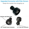 Fan Ring Mist System 1/4 Inch Misting Cooling Ring With Brass Sprinkler Nozzles Water Tap Adapter 4-6Nozzles PE Fan Ring 4