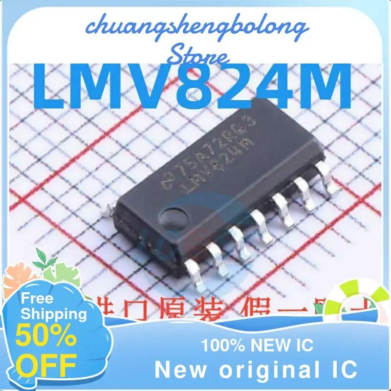 

10 шт. LMV824 LMV824M LMV824MX SOP14 новый оригинальный IC