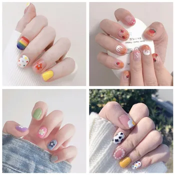 

14 Pcs/Set 2019 New Nail Sticker Full Stickers Waterproof Environmentally Nail Water Sticker Multicolor Nail Polish Film