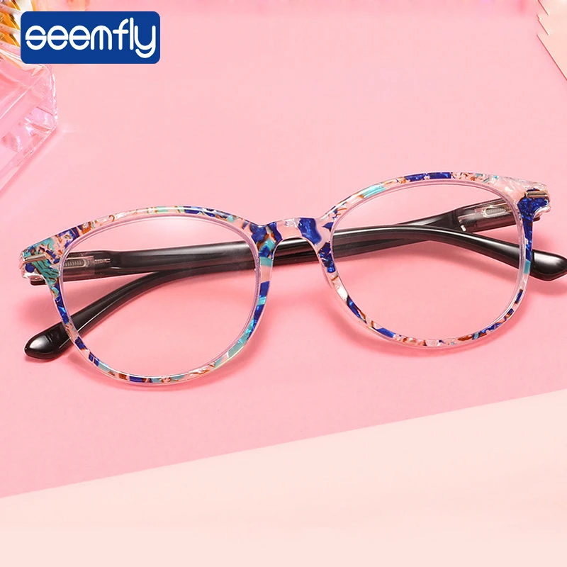 

seemfly Fashion Classic Anti-Blu-ray Reading Glasses Women Ultra Light Comfortable Resin Genuine Presbyopic +1.0 1.5 2.0 2.5 3.5