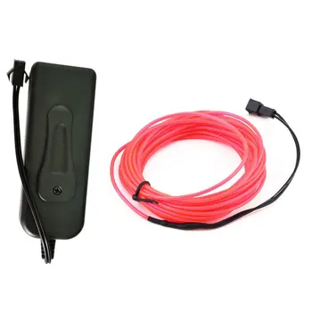 

3M Flexible EL Wire Tube Rope Battery Powered Flexible Neon Light Car Party Wedding Decor With Controller LED Light DropShipping