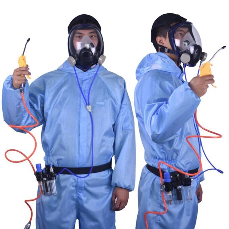 Three-In-One Function Supplied Air Fed Respirator System Use For 6200 6800 7502 series Full Face Gas Mask hunting harness