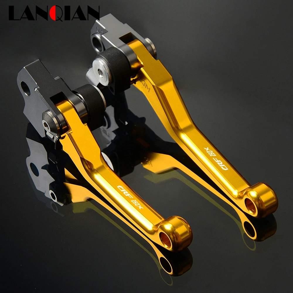 Для Honda CRF250X Байк сводные рычаг мотоцикла тормозной рычаг сцепления CRF 250X 2004- 2011 2012 2013 Аксессуары - Цвет: Gold CRF250X