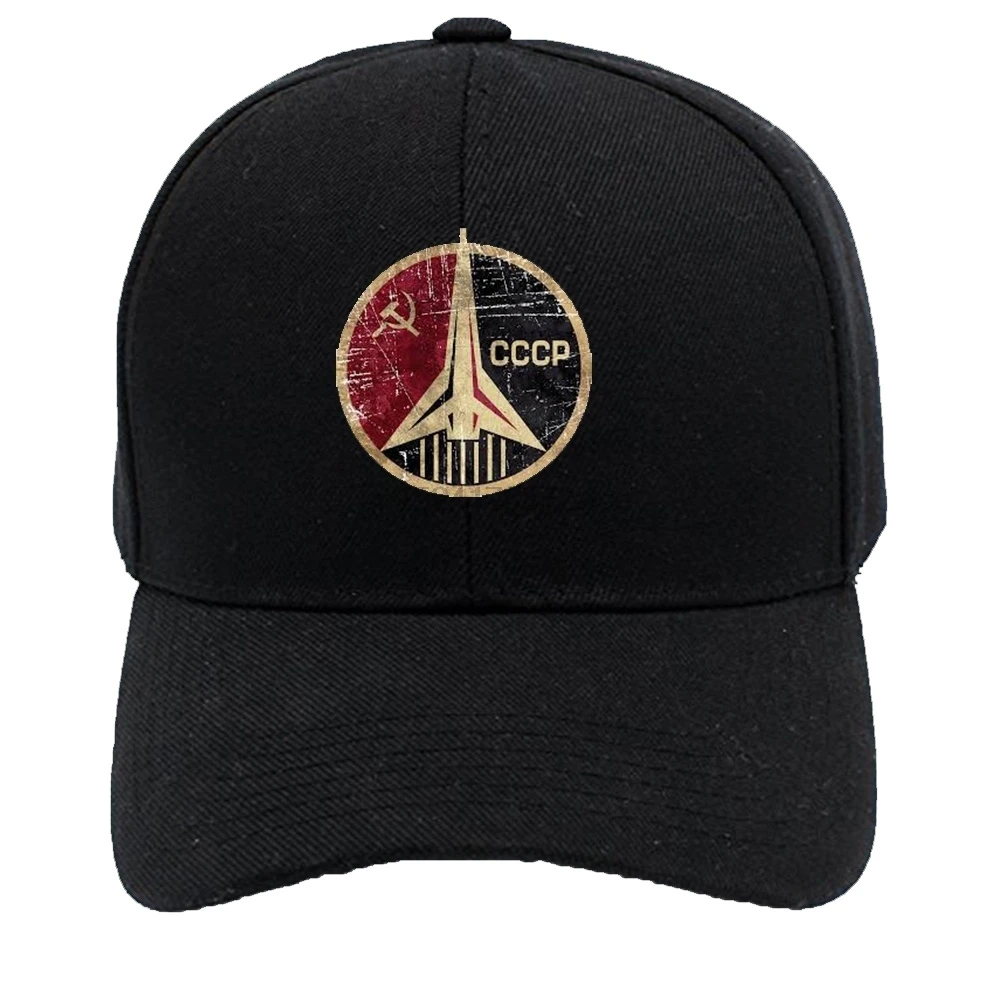 Пользовательские СССР лого Летняя мужская мода Спортивная Кепка бейсбольная Регулируемая Кепка