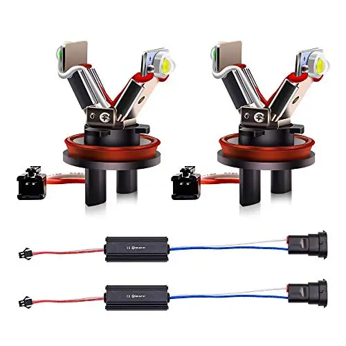 2Pcs 6W Angel Eyes Halo Ring Bulb Car Led Angel Eye Bulb , Xenon White Led Marker Light Per E82 E87 E90 E91 E92 E92 M3 E93