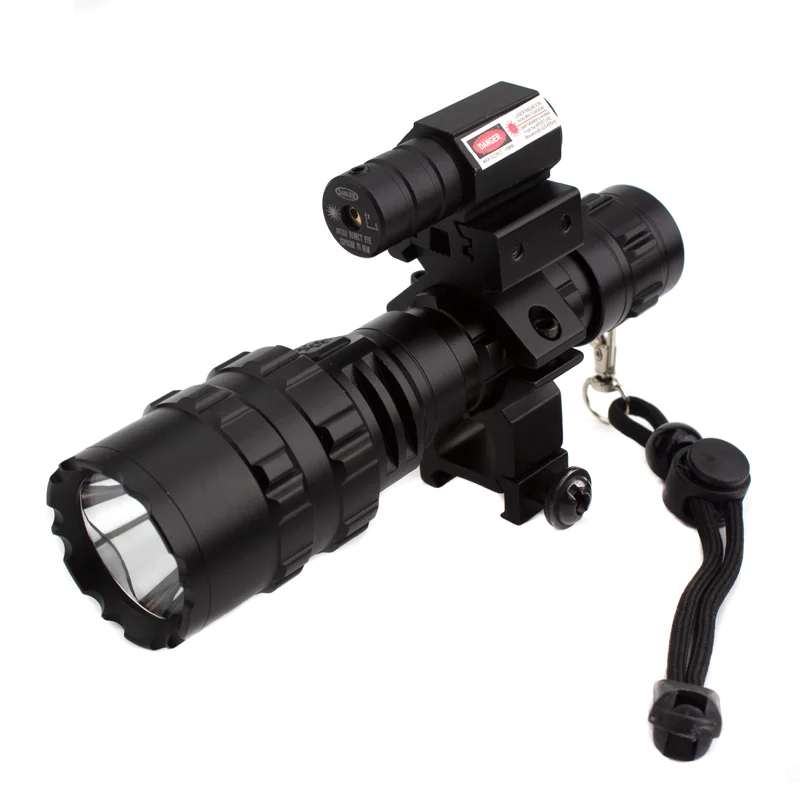 Tactical 1" Ring Scope Mount Flashlight Laser Barrel Picatinny Rail Mount 1inch Ring