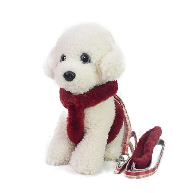 

Pet Supplies Portable Imitation Rabbit Fur Dog Breast Collar Hand Holding Rope plus Velvet Outer Wear Winter Style Dog Rope