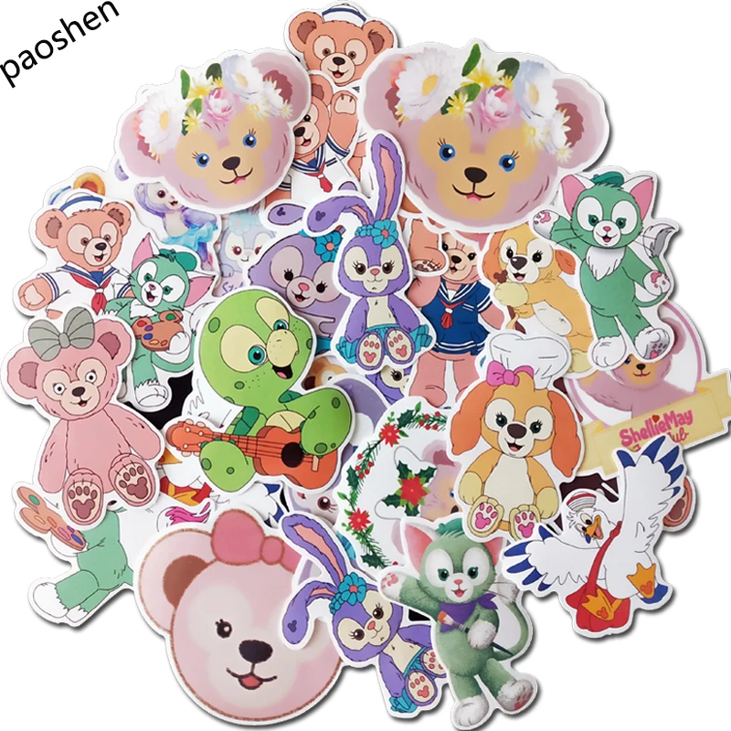 30 шт. мультфильм милый Kawaii аниме наклейка с медведем подарок DIY водонепроницаемый холодильник портфель для компьютера велосипед скейтборд стикер автомобиля s
