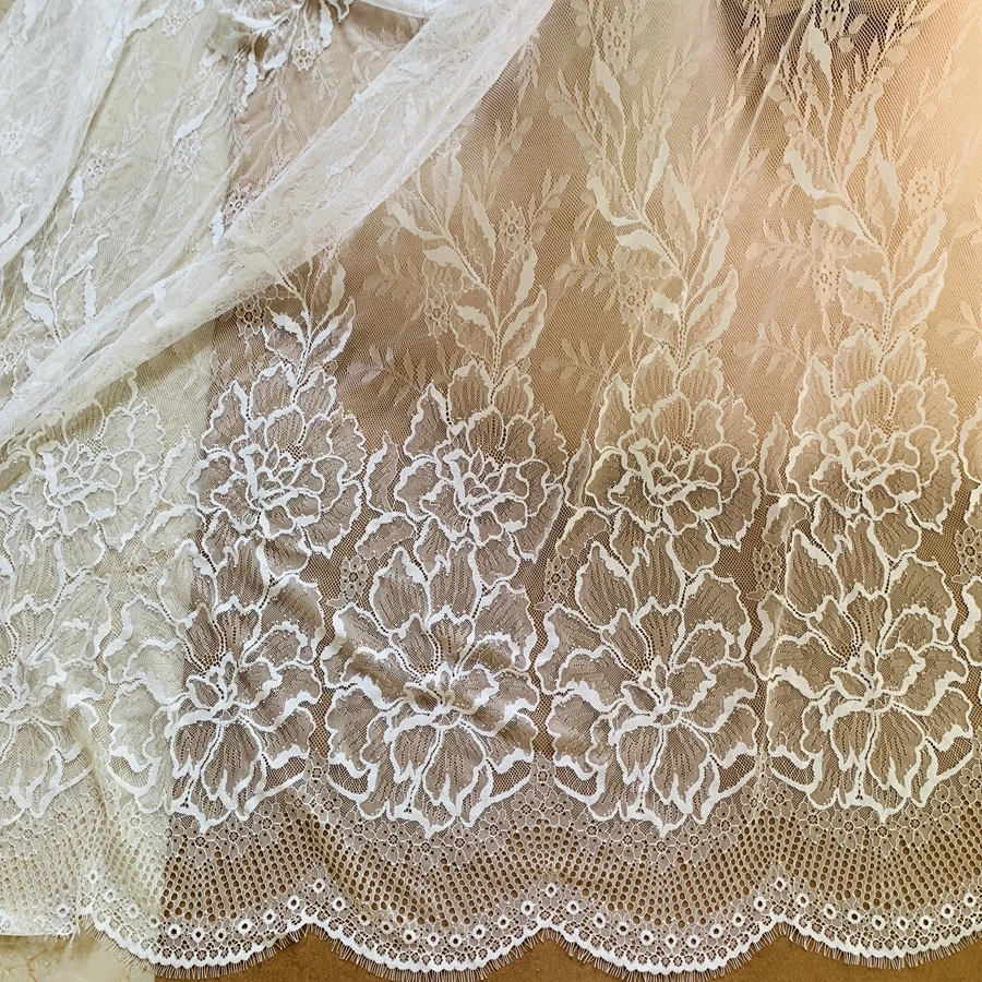 Big Florals Lace Fabric Lace for Decoration Robe Dress Lace DIY Craft