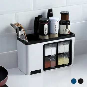 

Multifunction Kitchen Storage Rack Drawer Organizer Seasoning Spices Food Container Cutlery Holder Storage Containers Case