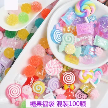 

Mixed Resin Candy Slime Filling Diy Accessories Clay Charms Slime Kits Plasticine Tool Small Color Balls Toys for Children Model