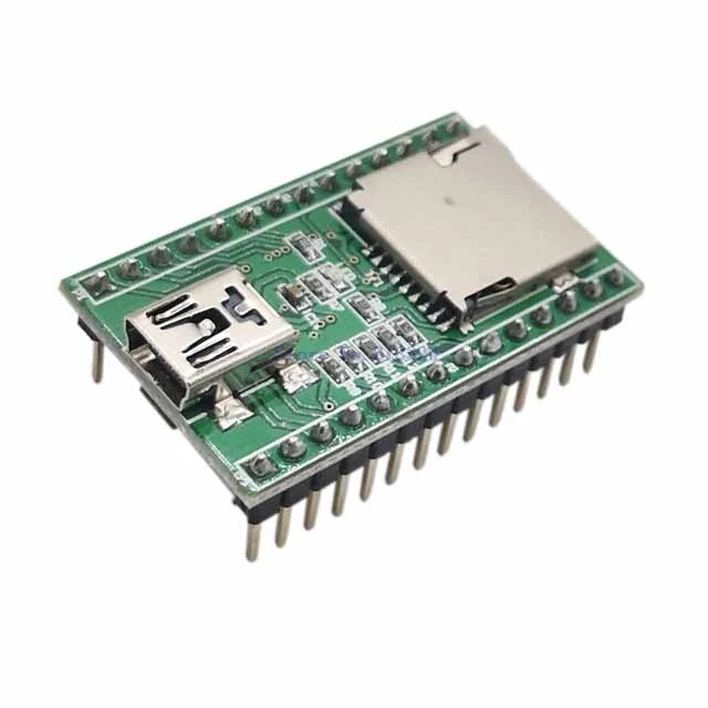 

A19-- JQ6500-28P Voice Module MP3 Module One To One 5 Road Independent Control Serial Control