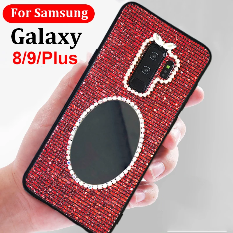 Защитный чехол S9plus для samsung galaxy s8 s9 plus s8plus 9s 9 9splus роскошный зеркальный бампер |
