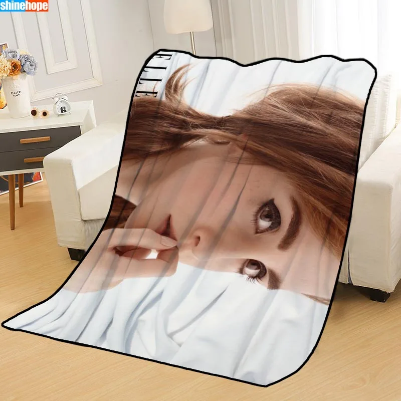 Personalized Blankets Custom Emma Watson Blankets For Beds Soft Tr Diy