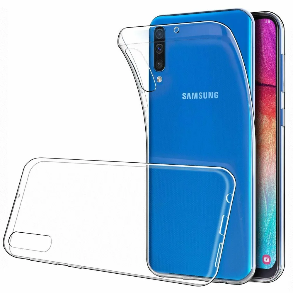Силиконовый ТПУ чехол для Samsung Galaxy A50 A51 A71 A11 A21S A20S мягкий прозрачный телефона A30 S10 E