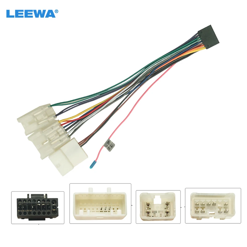LEEWA16PCarHeadUnitWireHarnessAdapterForToyotaOEMCarRadio