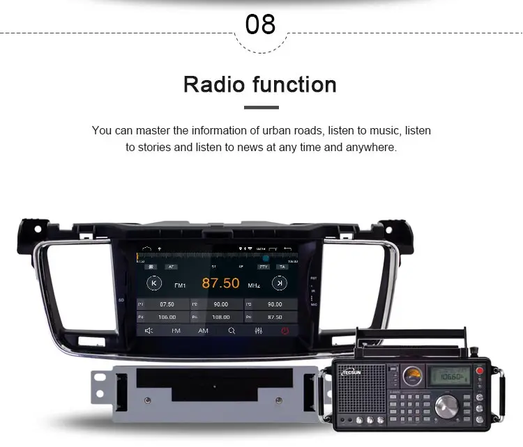 Top JDASTON Android 9.0 Car DVD Player For PEUGEOT 508 Stereo GPS Navigation multimedia Player 1 Din Car Radio Steer Wheel Control 8