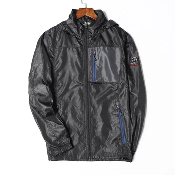 

Spring Summer Outdoor Sports Windbreaker Men's Casual Breathable Hooded Anti-UV Sun-Protectiv Clothing Mountain Biking Skin Coat