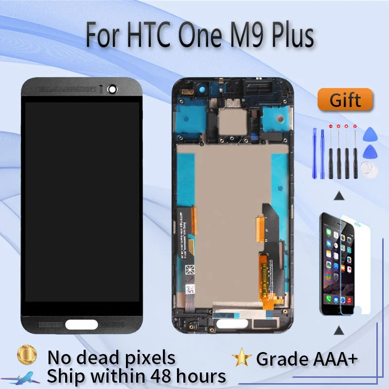 Для HTC One M9 плюс ЖК-дисплей сенсорный экран в сборе с передним чехол Сенсорное