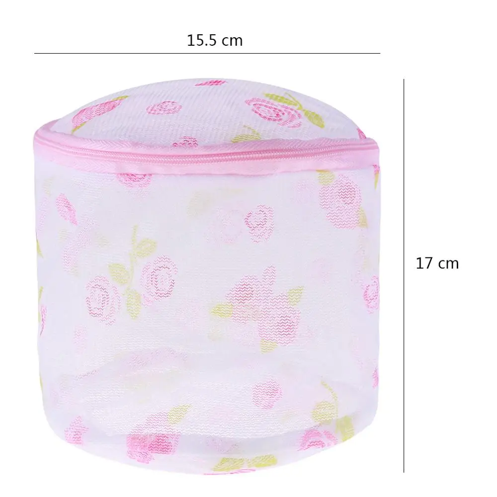 1Pcs Zippered Mesh Laundry Washing Bag Foldable Lingerie Bra Socks Underwear Washing Machine Clothes Protection Net Bags Storage
