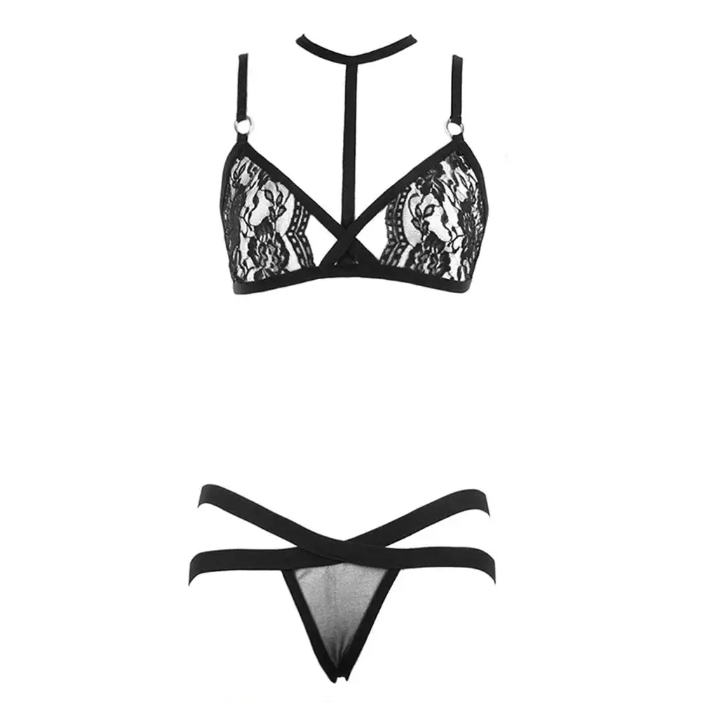Сексуальное Кружевное женское нижнее белье костюм Babydoll модный топ набор микро бикини Lenceria женские костюмы секс-магазин ночной клуб