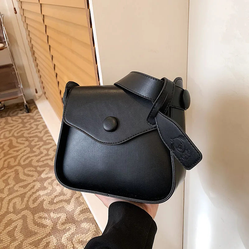 2022 Solid Color Thick Small PU Leather Crossbody Bags for Women Hit Summer Shoulder Bags  Ladies Handbags Luxury Designer Bag