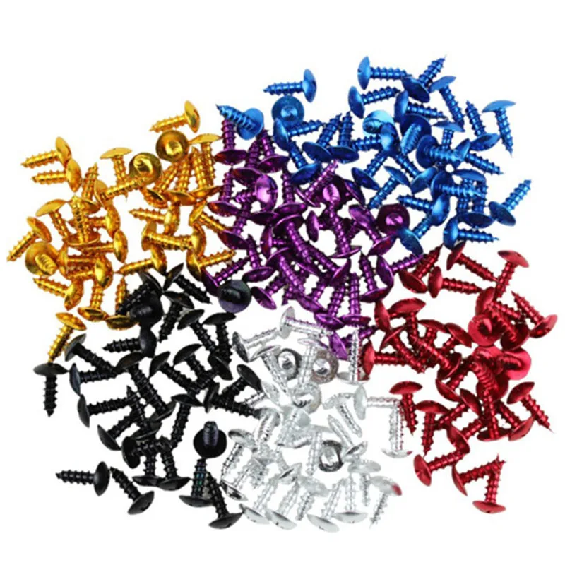 Motorcycle Screws 30 PCS Moto Parts Universal Motorbike Screws Fixed Accessories Motorcycle Bolts Kit Fastener