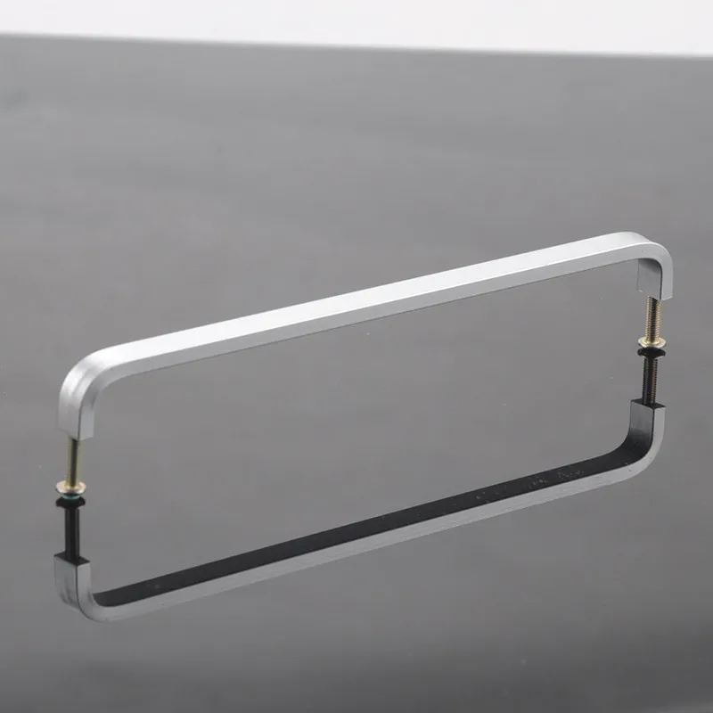 Modern Wardrobe Handle Solid/Hollow Space Aluminum handle Kitchen Furniture pulls drawer handle 64mm/96mm/128mm/160mm/192mm furniture handles
