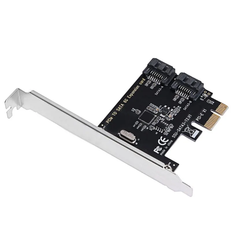 Плата расширения PCIe на SATA3.0 2 порта SATA III PCI Express 6 | Компьютеры и офис