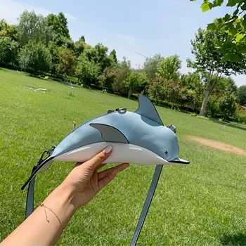 

Fashion Cartoon Shark Shape Crossbody Bags for Women Teenager 2020 Lovely PU Leather Handbags Shoulder Bag Cute Messenger Bag