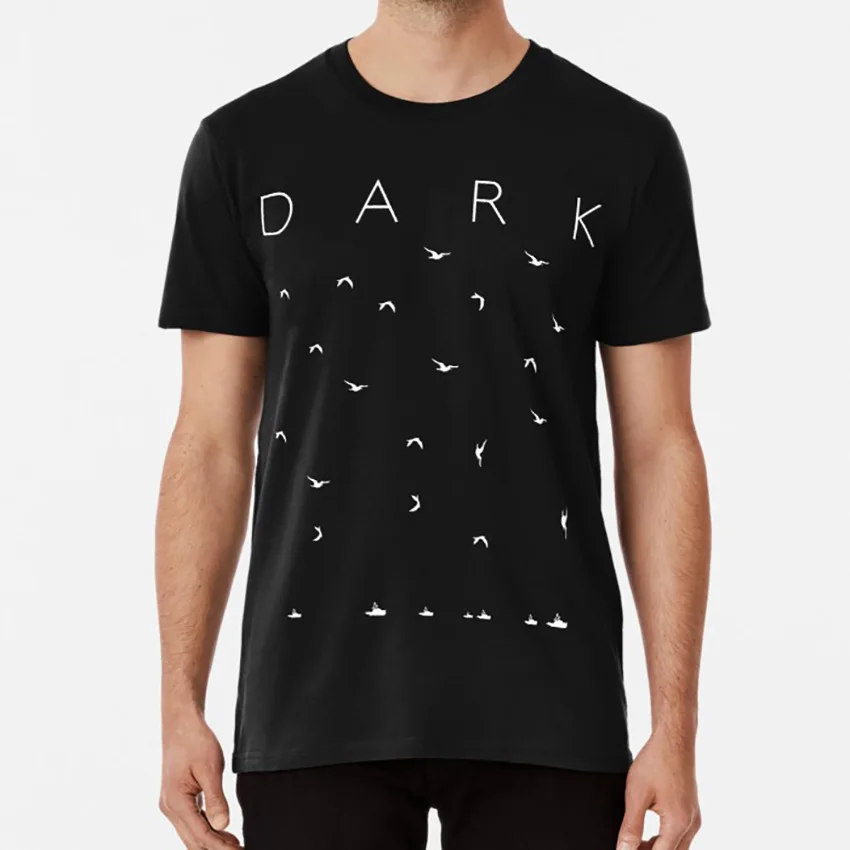 Camiseta Dark Circulos Fechas Netflix hombre tallas y colores 