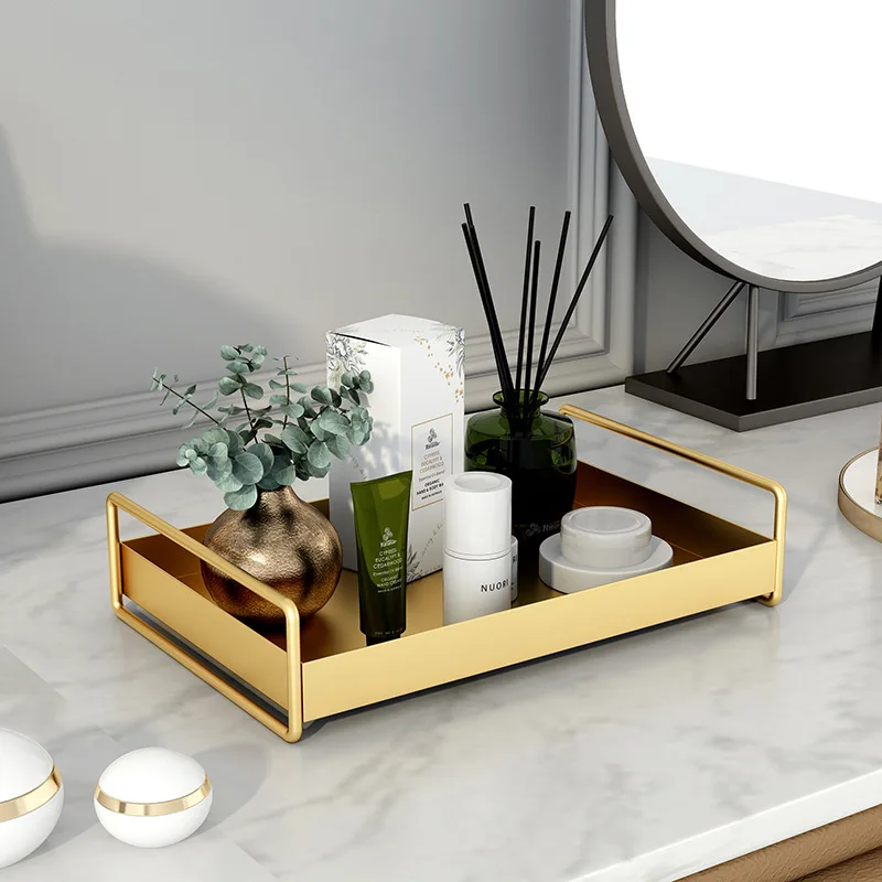 Nordic Style Metal Tray Utensil Organizer