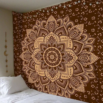 

Indian Mandala Tapestry Hippie Wall Hanging Home Decorative Boho Yoga Matt Table Cloth 200x150cm Hippies Mandala Wall Tapestry