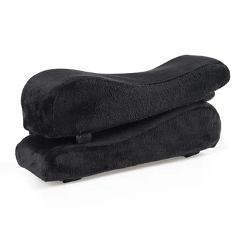 

2pcs Chair Armrest Pad Forearms Solid Wheelchair Memory Foam Office Anti Slip Ergonomic Elbow Pillows Relief Pressure Home
