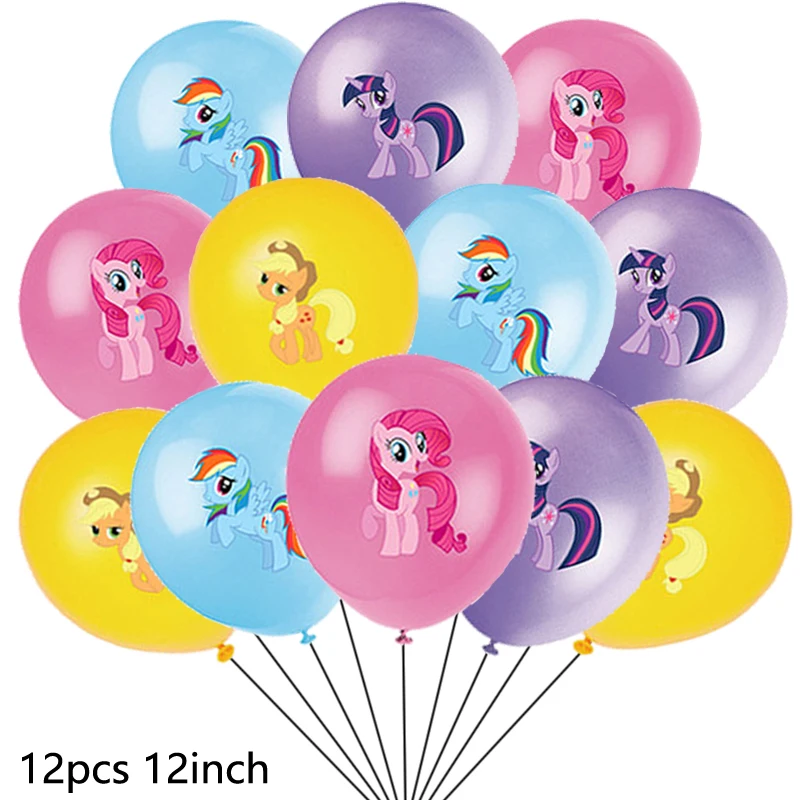 Little Pony New Generation Birthday Decorations - Foil Pink Latex Ballon - Aliexpress