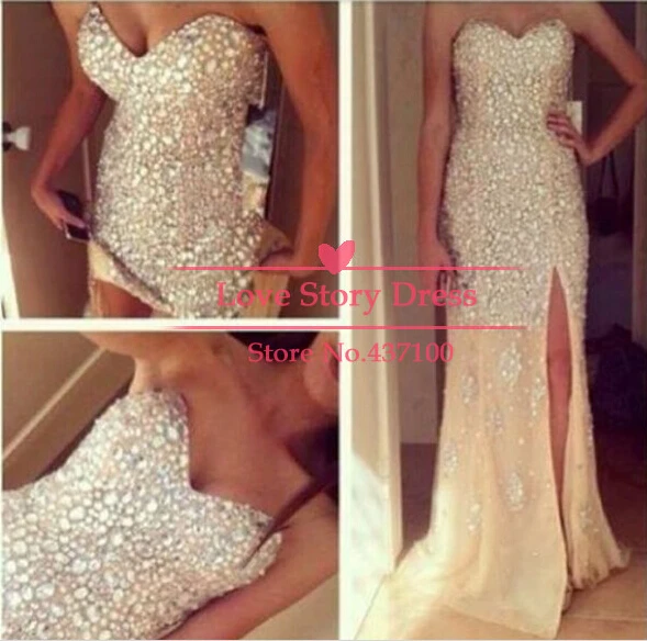 Роскошные вечерние платья на выпускной с кристаллами vestido de renda новое модное сексуальное женское вечернее платье длинное вечернее платье