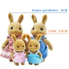 1:12  Forest Animal Family Mini  Rabbit Bear Panda doll girl play house doll setForest Family Villa Furniture Set Toys 6